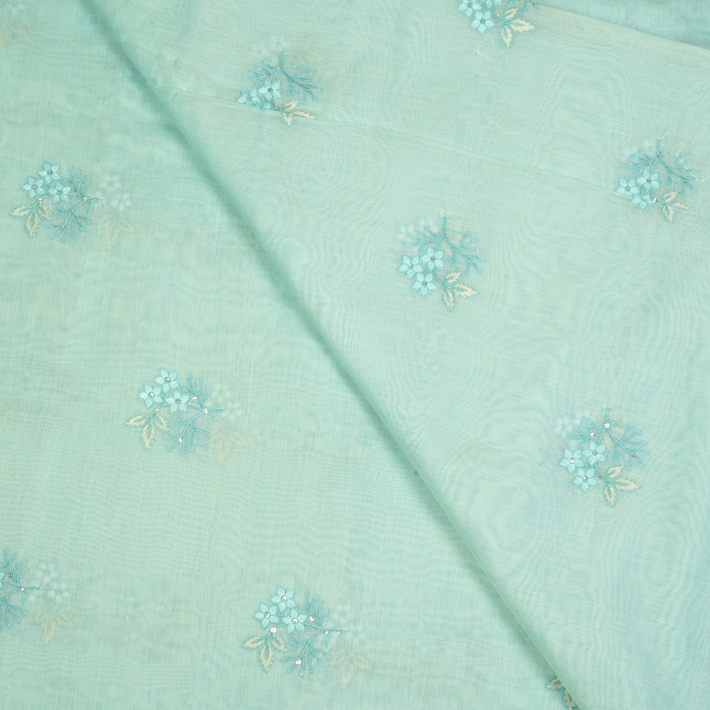 CHANDERI EMBROIDERED FABRIC