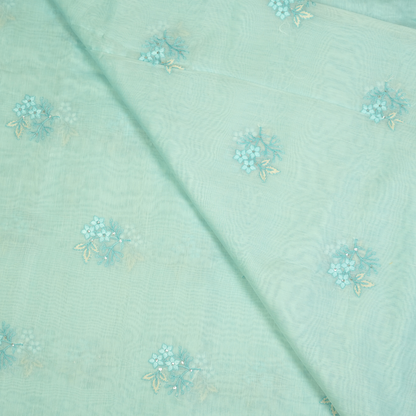 CHANDERI EMBROIDERED FABRIC