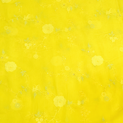 CHANDERI EMBROIDERED FABRIC