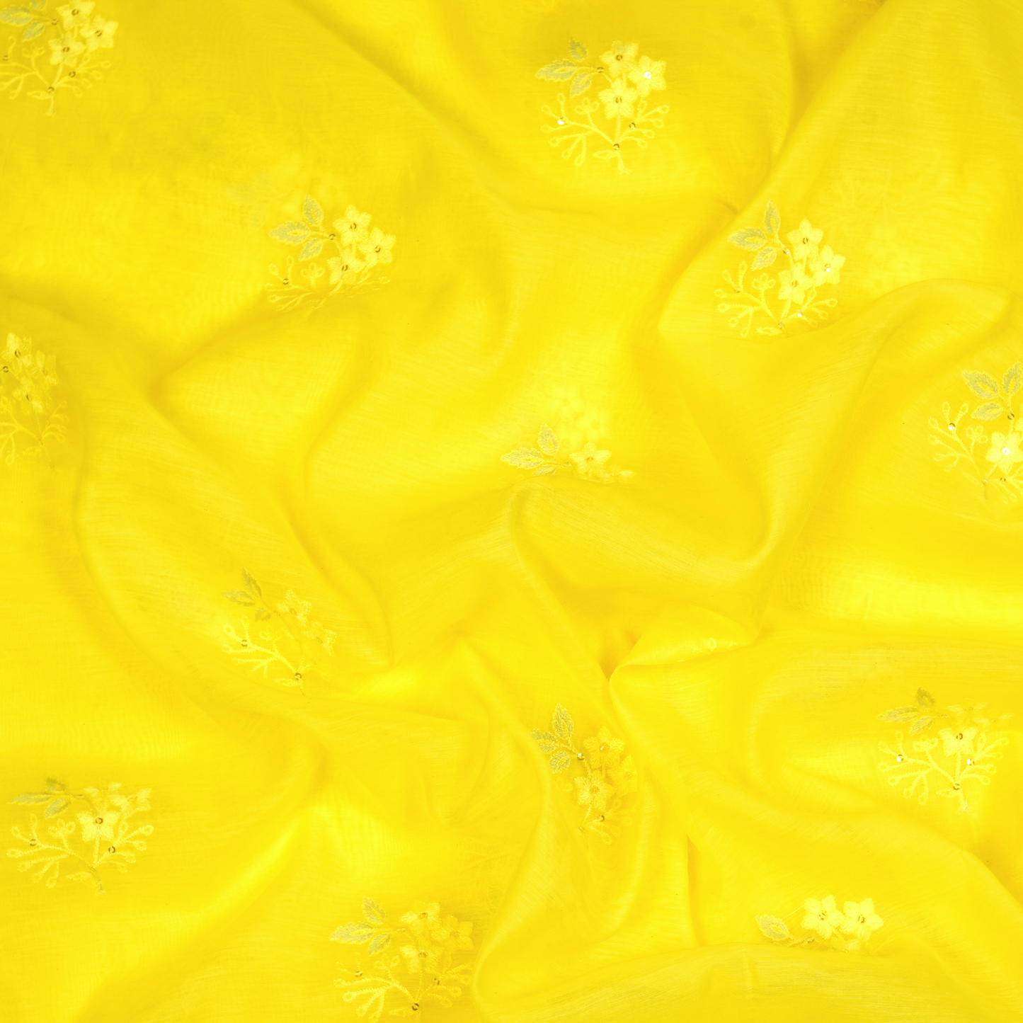 CHANDERI EMBROIDERED FABRIC