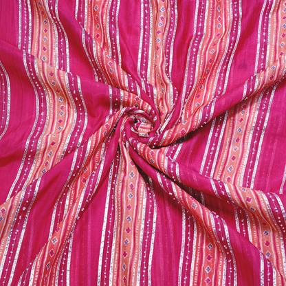 STRIPE PATTERN WITH TRADITIONAL MOTIFS