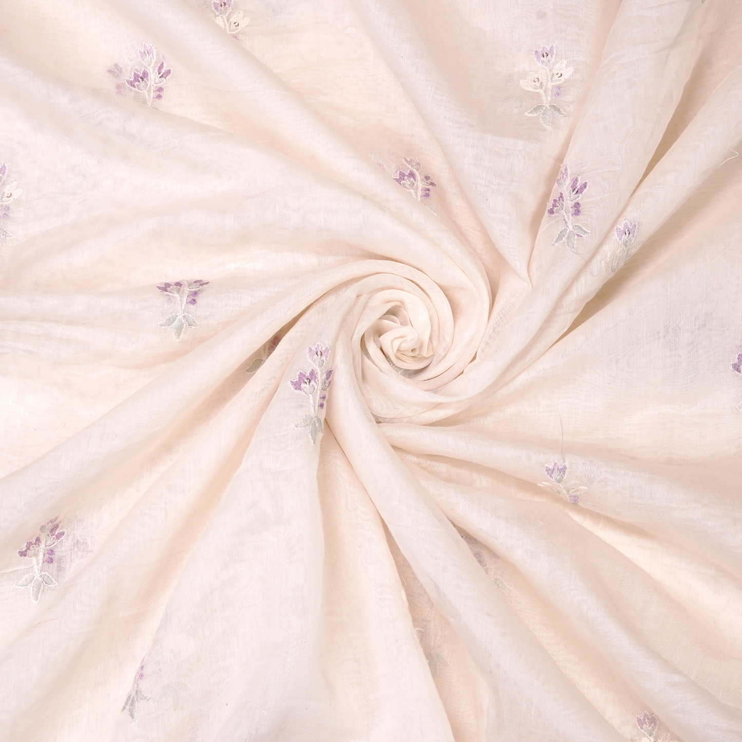 ELEGANT CHANDERI EMBROIDERED FABRIC