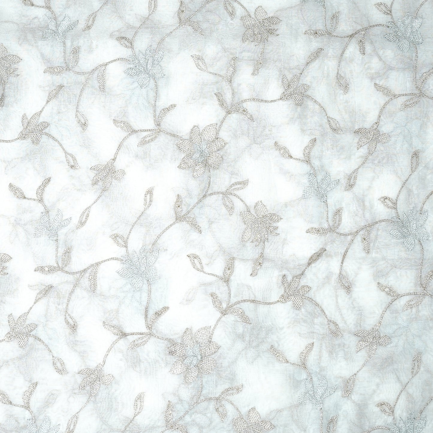 Embroidered Chanderi Silk-Cotton Blend