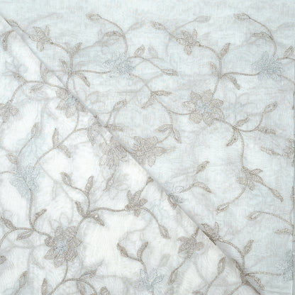 Embroidered Chanderi Silk-Cotton Blend