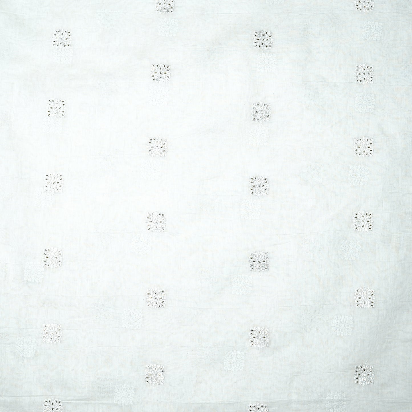 Classic Ivory Chanderi Silk with Buttis