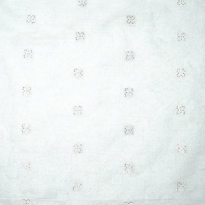 Classic Ivory Chanderi Silk with Buttis