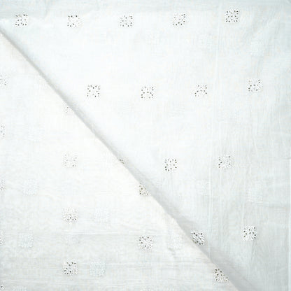 Classic Ivory Chanderi Silk with Buttis