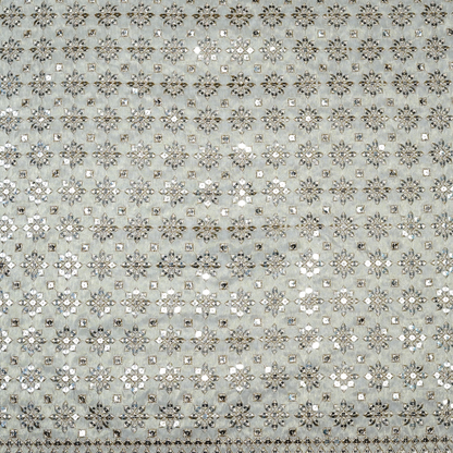 Elegant Gold Tissue Embellished Fabric