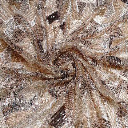 Elegant Hand Embellished Net Fabric