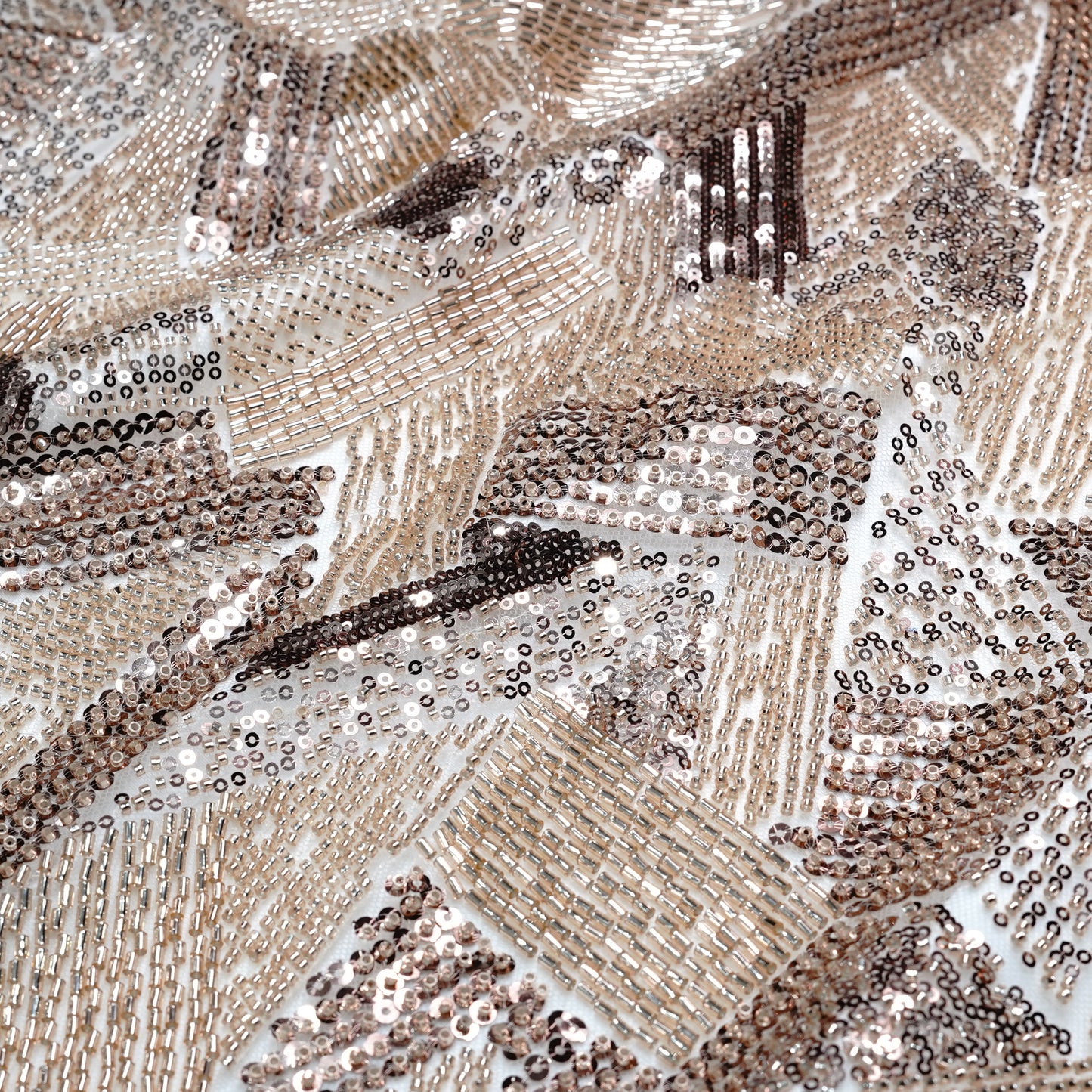 Elegant Hand Embellished Net Fabric
