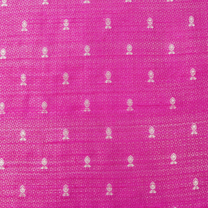 Rani Pink Banarasi Silk Woven Fabric
