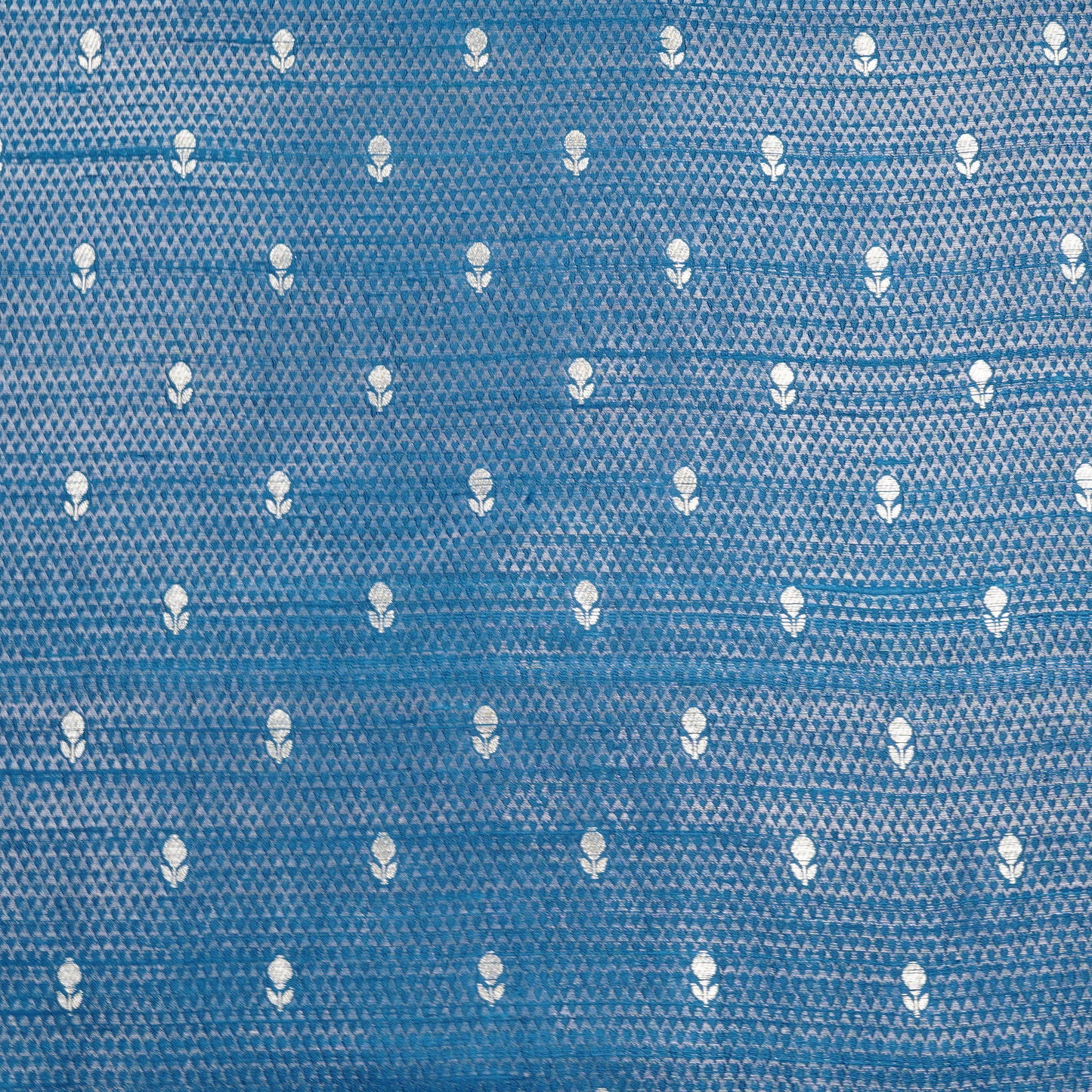 Premium Sky Blue Banarasi Dress Material Fabric