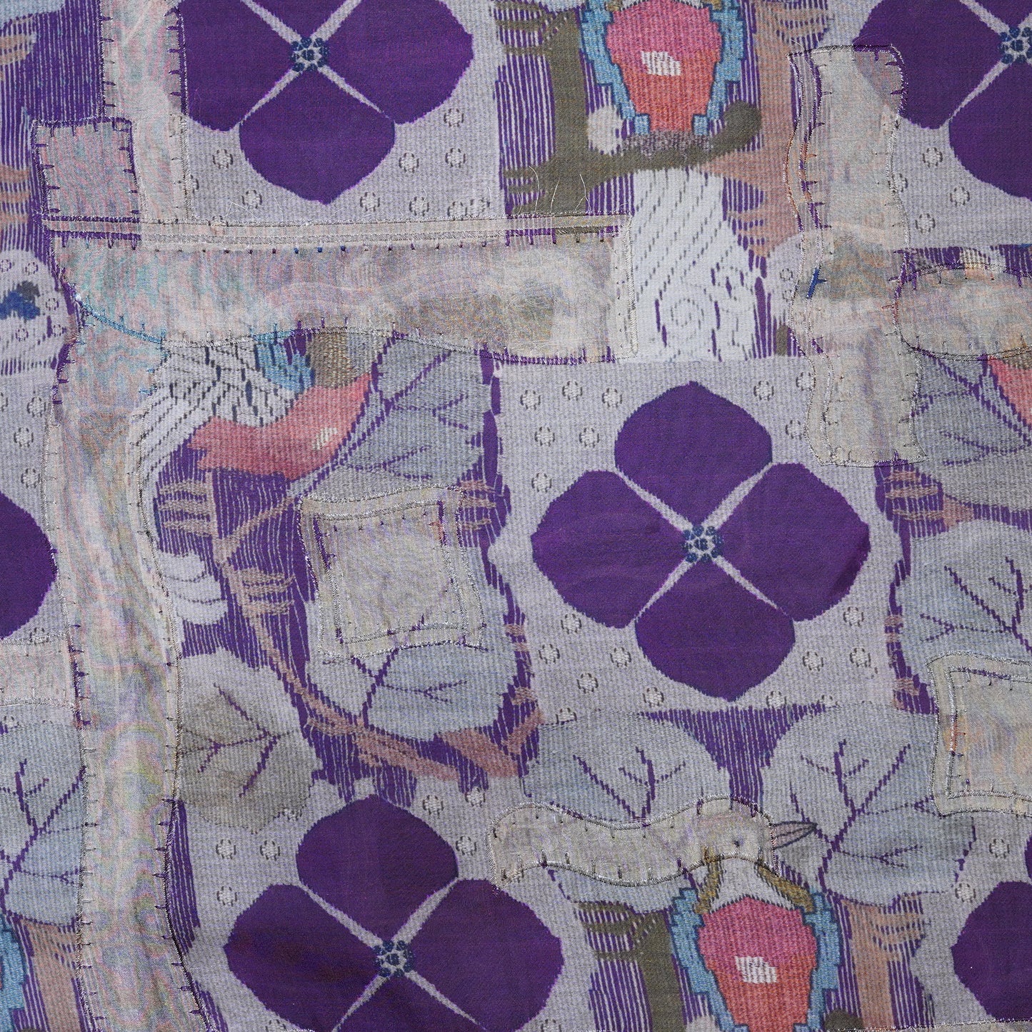 Royal Purple Moonga Printed Fabric