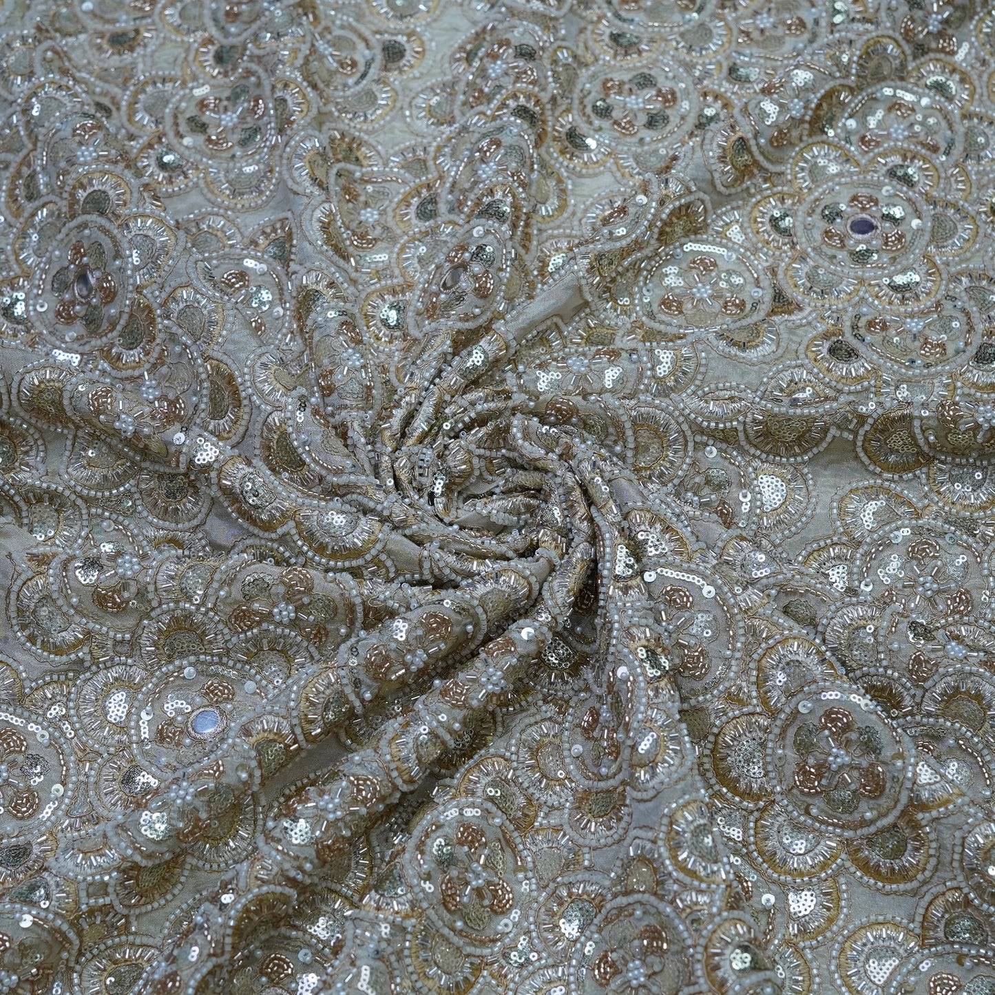 Luxury Handwork Embroidered Fabric.