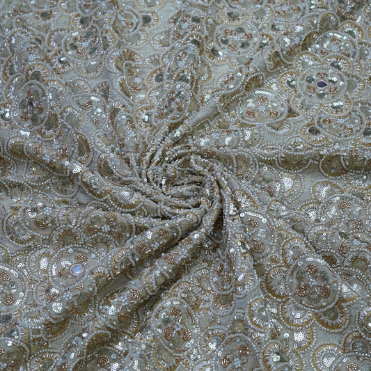 Luxury Handwork Embroidered Fabric.