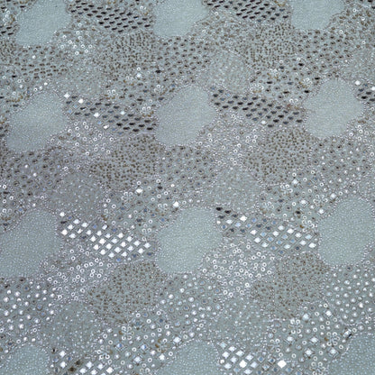 Mirror & Sequin Embroidered Fabric