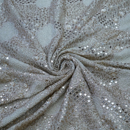 Mirror & Sequin Embroidered Fabric