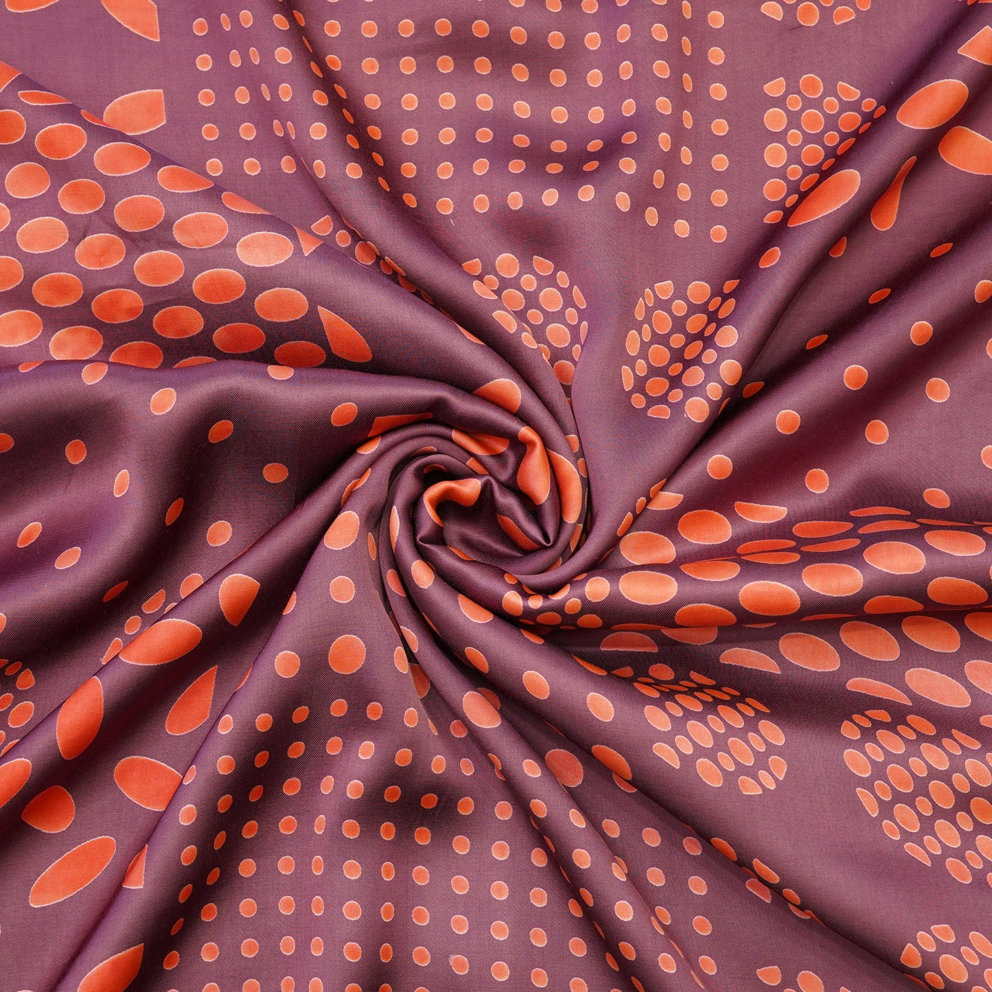 Mauve Abstract Geometric Printed Fabric.