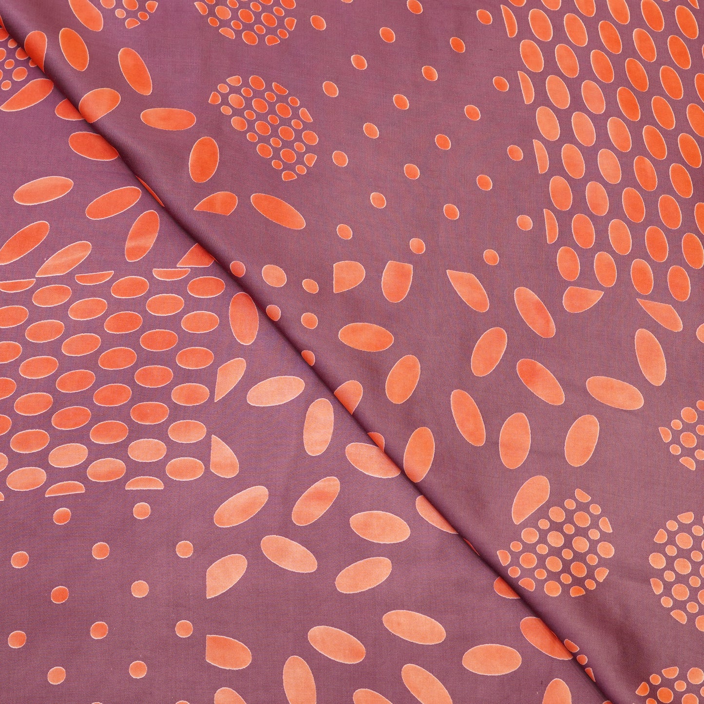 Mauve Abstract Geometric Printed Fabric.