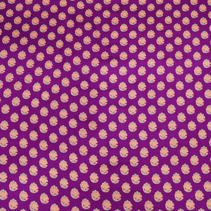 Royal Magenta Floral Buti Fabric.