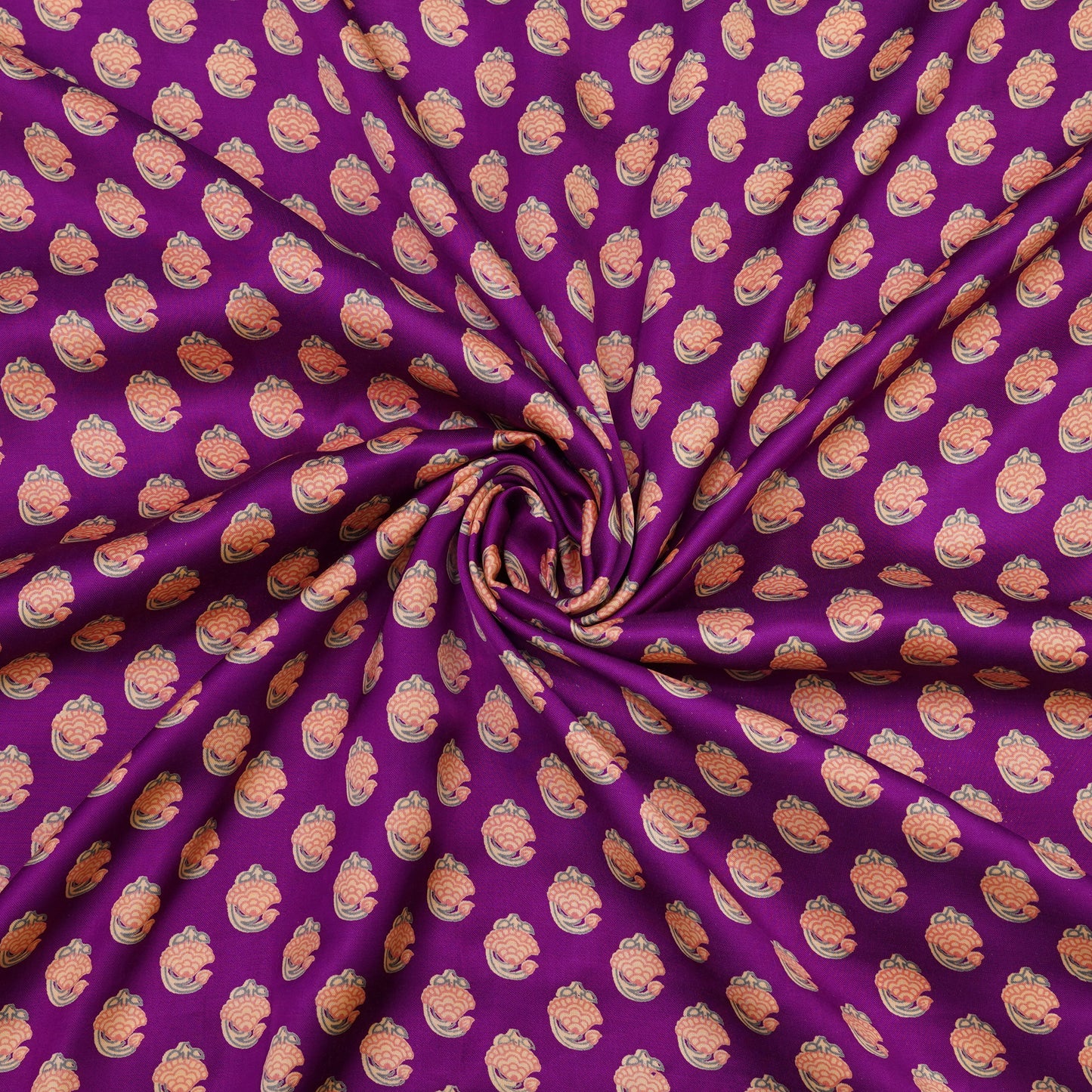 Royal Magenta Floral Buti Fabric.