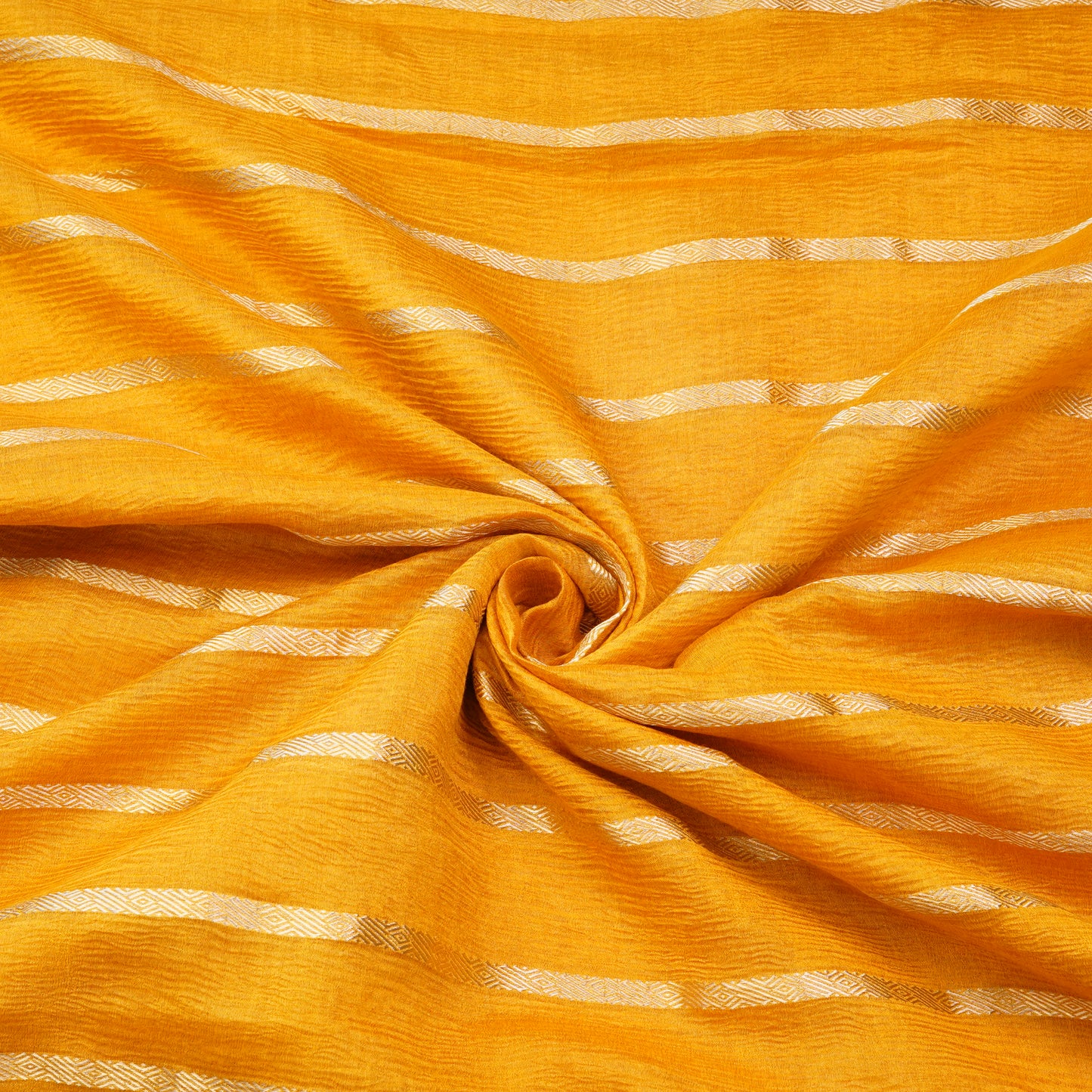Peacock Motif Woven Designer Tissue Fabric.
