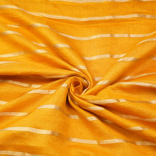 Peacock Motif Woven Designer Tissue Fabric.