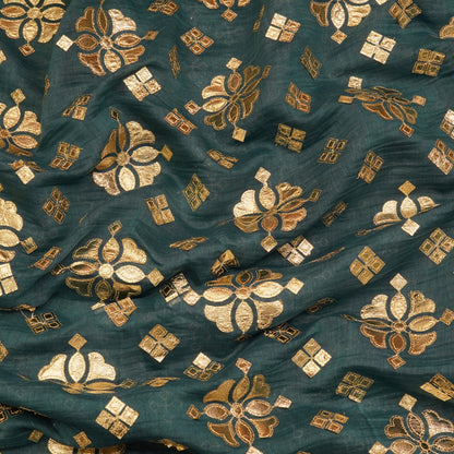 Premium Gold Butti Brocade Fabric.