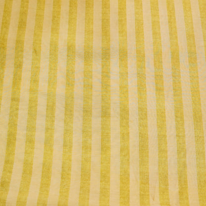 Mustard Yellow & Cream Vertical Stripe Fabric