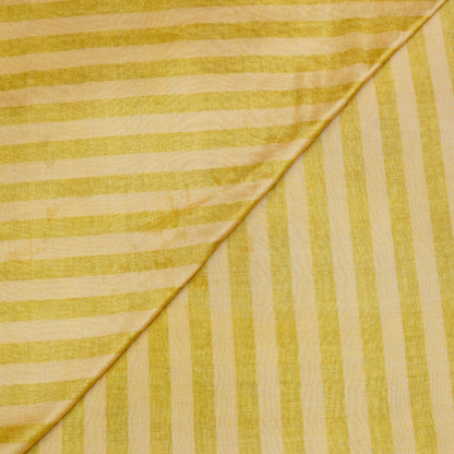 Mustard Yellow & Cream Vertical Stripe Fabric