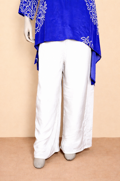 Royal Blue Embroidered Cord Set